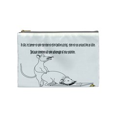 Better To Take Time To Think Cosmetic Bag (medium) by Doudy