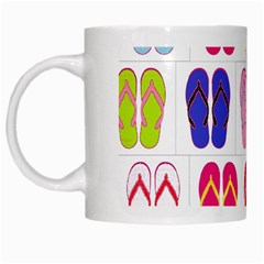 Flip Flop Collage White Coffee Mug by StuffOrSomething