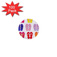 Flip Flop Collage 1  Mini Button (100 Pack) by StuffOrSomething