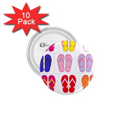 Flip Flop Collage 1 75  Button (10 Pack) by StuffOrSomething