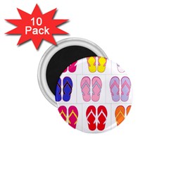 Flip Flop Collage 1 75  Button Magnet (10 Pack) by StuffOrSomething