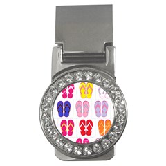 Flip Flop Collage Money Clip (cz) by StuffOrSomething