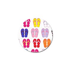 Flip Flop Collage Golf Ball Marker 4 Pack