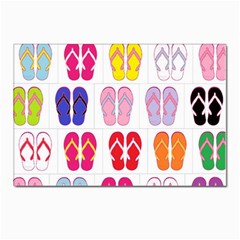 Flip Flop Collage Postcard 4 x 6  (10 Pack) by StuffOrSomething