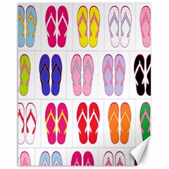 Flip Flop Collage Canvas 16  X 20  (unframed) by StuffOrSomething