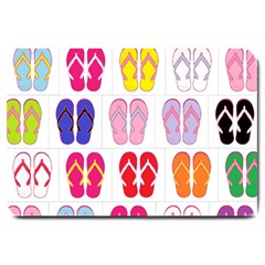 Flip Flop Collage Large Door Mat