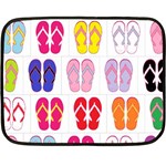 Flip Flop Collage Mini Fleece Blanket (Two Sided) 35 x27  Blanket Front