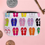 Flip Flop Collage Coin Change Purse Front