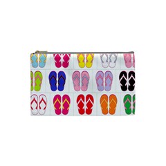 Flip Flop Collage Cosmetic Bag (small) by StuffOrSomething