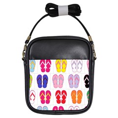 Flip Flop Collage Girl s Sling Bag