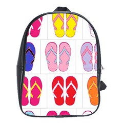 Flip Flop Collage School Bag (xl) by StuffOrSomething