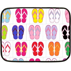 Flip-flop Collage Mini Fleece Blanket (two Sided)