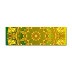 Yellow Green Abstract Wheel Of Fire Bumper Sticker 10 Pack