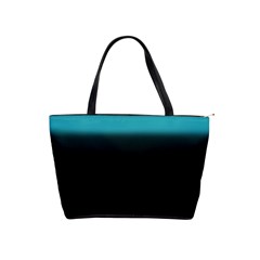 Black And Aqua Large Shoulder Bag by KKsDesignz