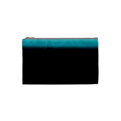 Black And Aqua Cosmetic Bag (small)