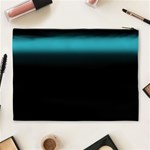 Black And Aqua Cosmetic Bag (XL) Back