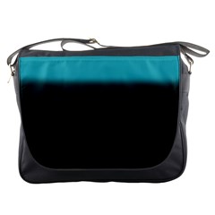 Black And Aqua Messenger Bag