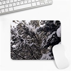 Snowy Trees Small Mouse Pad (rectangle)