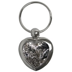 Snowy Trees Key Chain (heart)