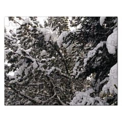 Snowy Trees Jigsaw Puzzle (rectangle)