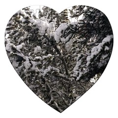 Snowy Trees Jigsaw Puzzle (heart)