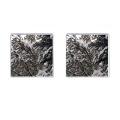 Snowy Trees Cufflinks (square) by DmitrysTravels