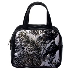 Snowy Trees Classic Handbag (one Side) by DmitrysTravels