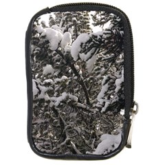 Snowy Trees Compact Camera Leather Case by DmitrysTravels