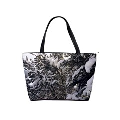 Snowy Trees Large Shoulder Bag by DmitrysTravels