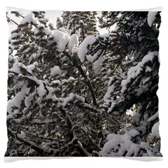 Snowy Trees Large Cushion Case (single Sided) 