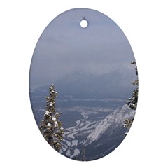 Trees Oval Ornament