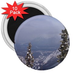 Trees 3  Button Magnet (10 Pack)