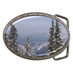 Trees Belt Buckle (oval) by DmitrysTravels