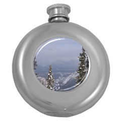 Trees Hip Flask (round) by DmitrysTravels