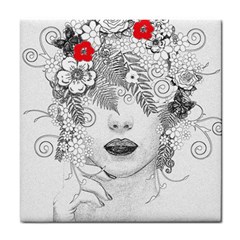 Flower Child Ceramic Tile by StuffOrSomething