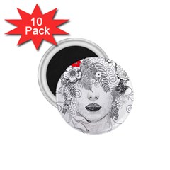 Flower Child 1 75  Button Magnet (10 Pack) by StuffOrSomething