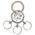 Flower Child 3-Ring Key Chain Front