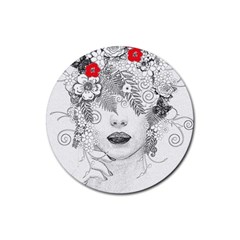 Flower Child Drink Coaster (round) by StuffOrSomething