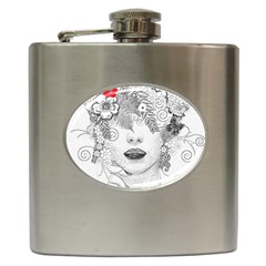 Flower Child Hip Flask