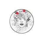 Flower Child Golf Ball Marker (for Hat Clip) Front