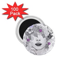 Flower Child Of Hope 1 75  Button Magnet (100 Pack) by FunWithFibro