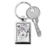 Flower Child Of Hope Key Chain (Rectangle) Front