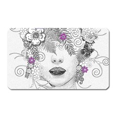 Flower Child Of Hope Magnet (rectangular) by FunWithFibro