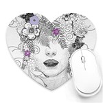 Flower Child Of Hope Mouse Pad (Heart) Front