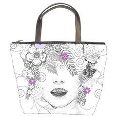 Flower Child Of Hope Bucket Handbag by FunWithFibro