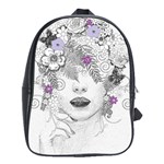 Flower Child Of Hope School Bag (Large) Front