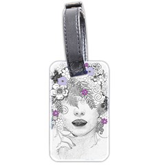 Flower Child Of Hope Luggage Tag (two Sides) by FunWithFibro