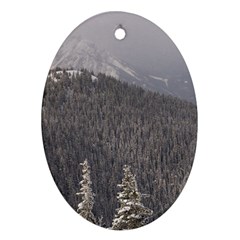 Mountains Oval Ornament