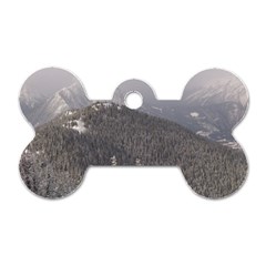 Mountains Dog Tag Bone (one Sided)