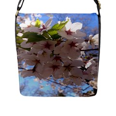 Sakura Flap Closure Messenger Bag (large) by DmitrysTravels